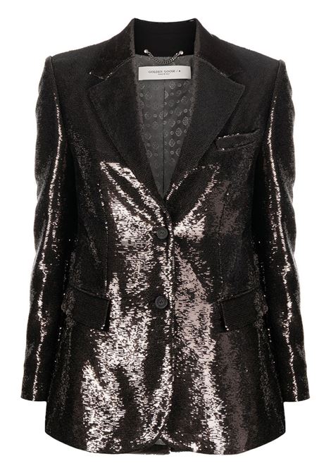 Black single-breasted blazer - women GOLDEN GOOSE | GWP01408P00097290113